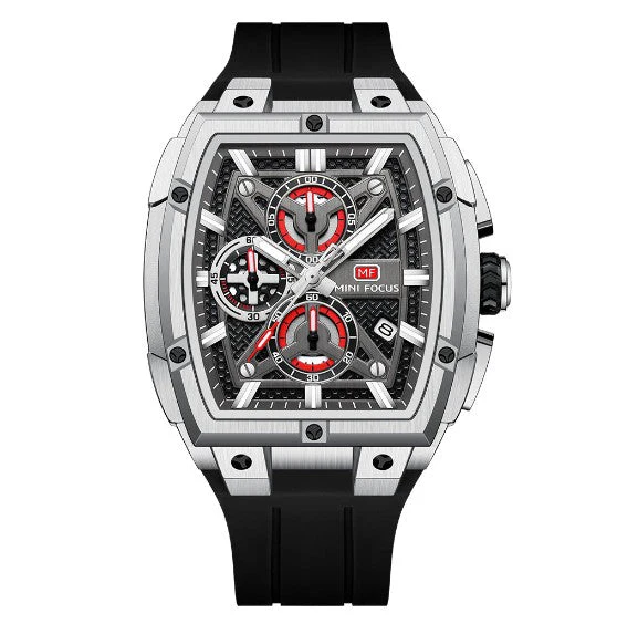Mini Focus MF0602G Multi function Barrel shape quartz watch for Men - Image 4
