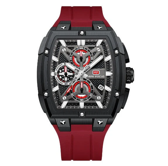 Mini Focus MF0602G Multi function Barrel shape quartz watch for Men - Image 5