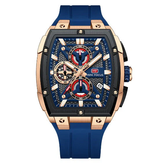Mini Focus MF0602G Multi function Barrel shape quartz watch for Men - Image 6