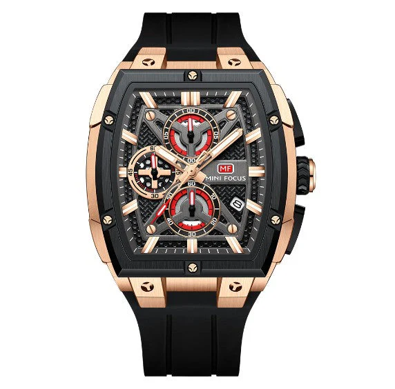 Mini Focus MF0602G Multi function Barrel shape quartz watch for Men - Image 7
