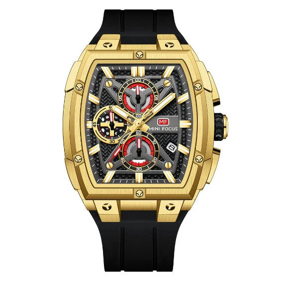 Mini Focus MF0602G Multi function Barrel shape quartz watch for Men - Image 8