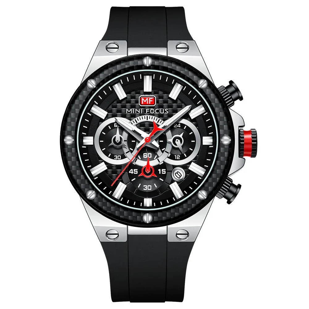 Mini Focus Multifunctional Chronograph Sport watch For Men 0468 - Image 4