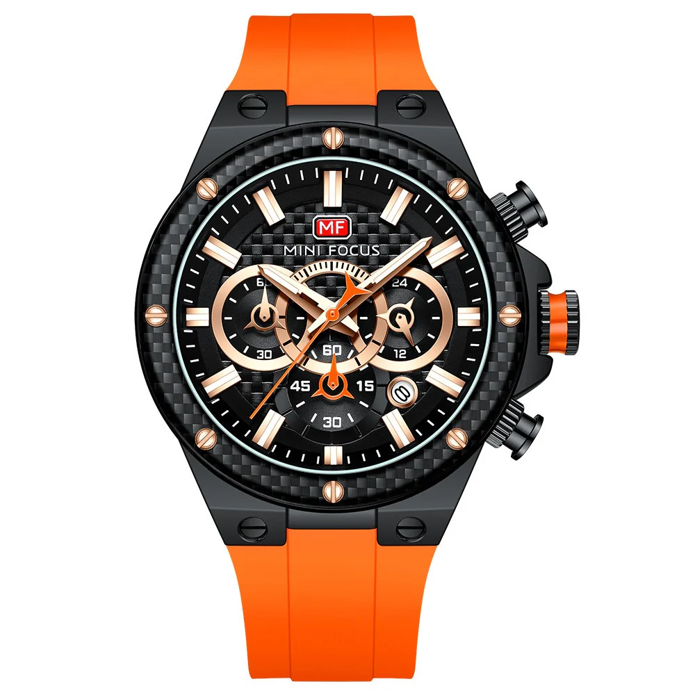 Mini Focus Multifunctional Chronograph Sport watch For Men 0468 - Image 6