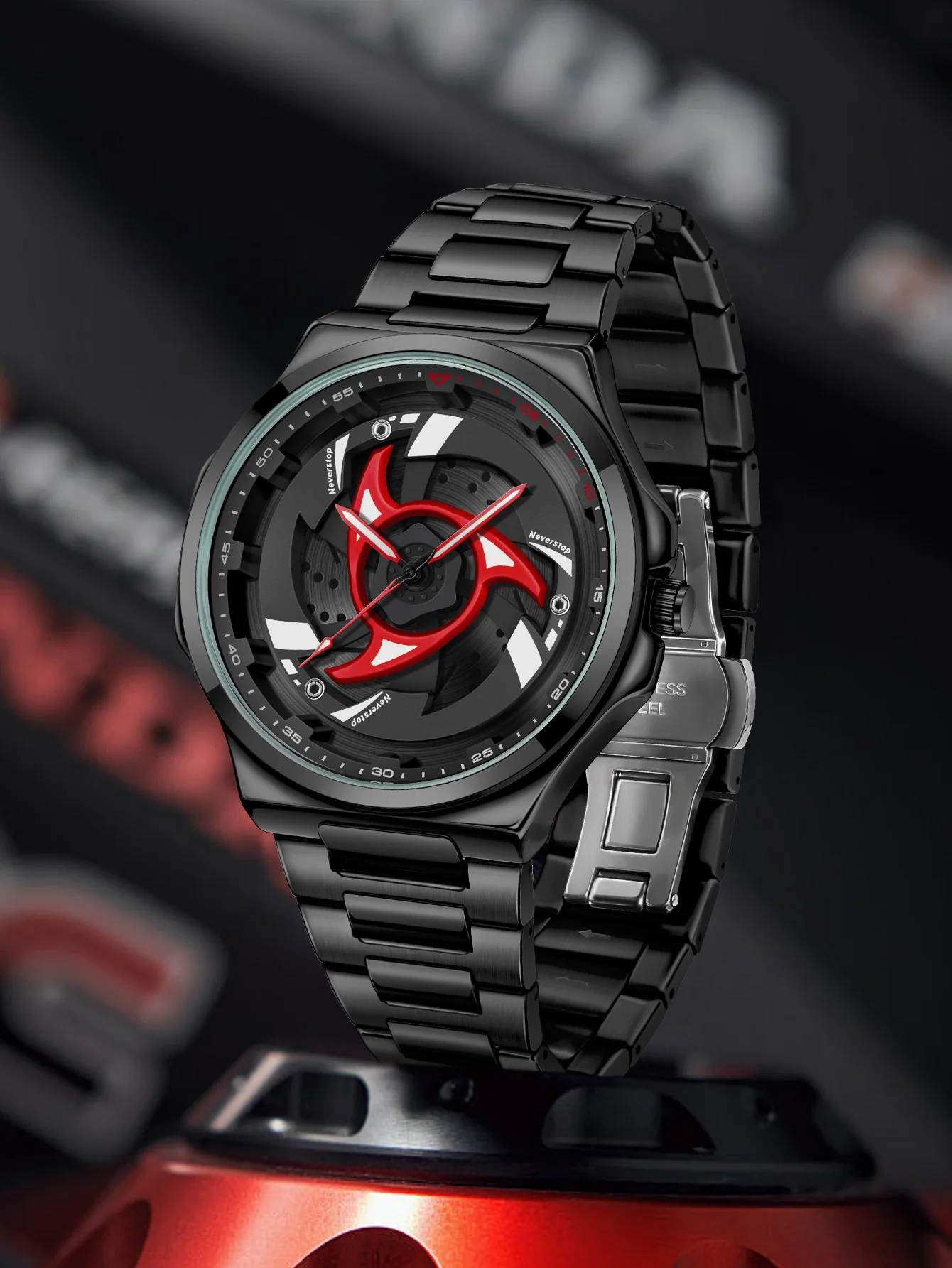 Neverstop 946 Rotating Bezel Dial Quartz Watch With A Sporty Design For Men - Image 5