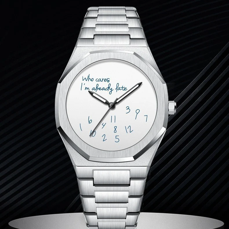 New Trend Luminous dial Simple Trend Octagonal Steel Watch for Men - Image 5
