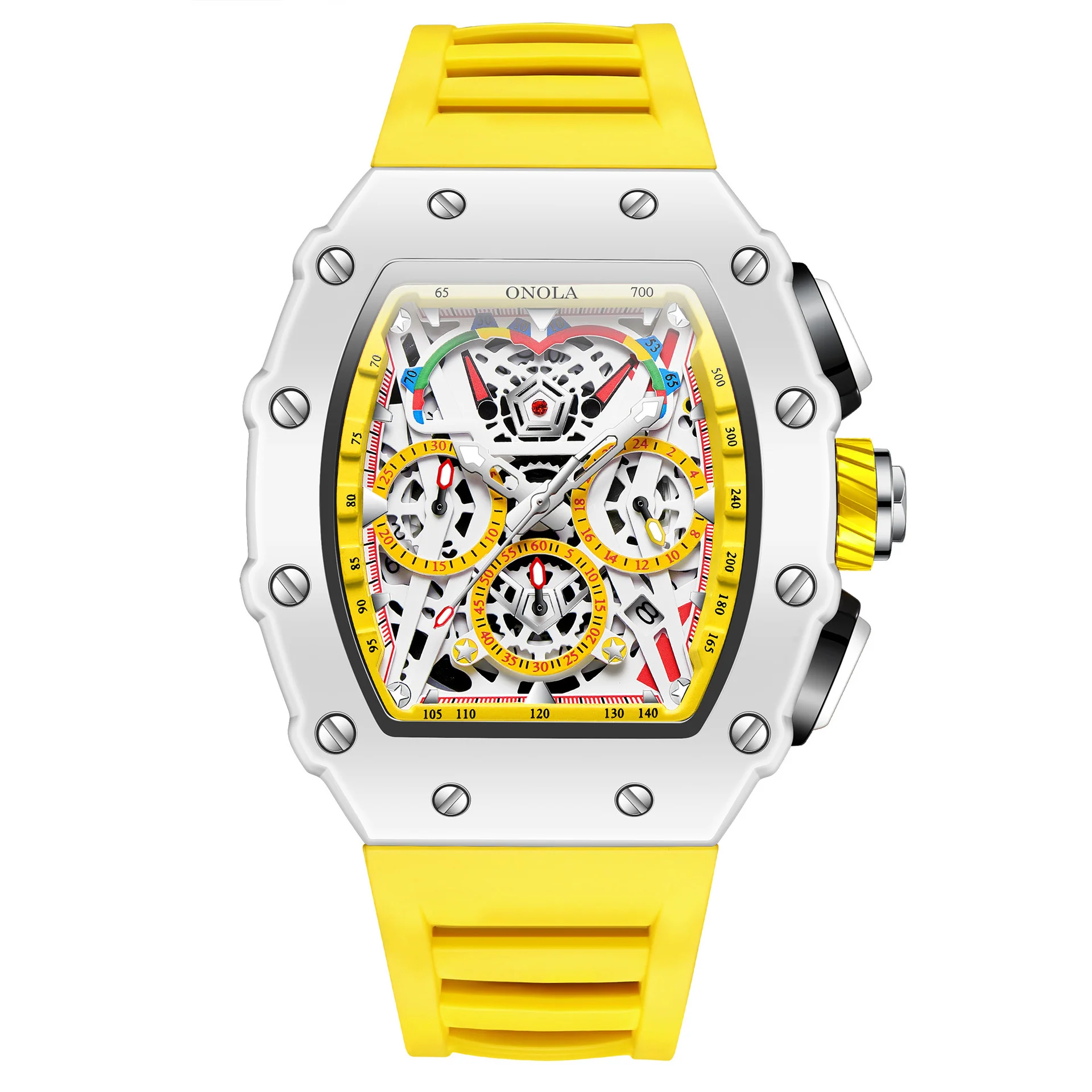 Onola 6827 Multifunctional Fashion Waterproof trendy Quartz watch For Men - Image 10