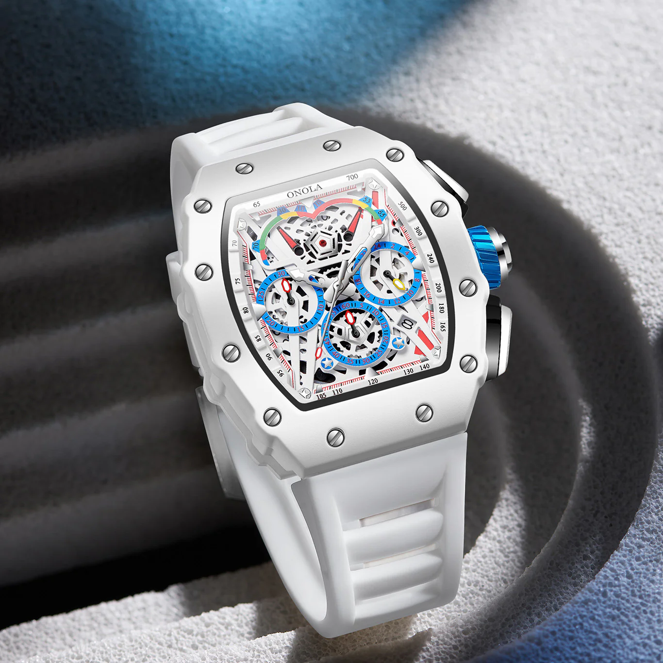 Onola 6827 Multifunctional Fashion Waterproof trendy Quartz watch For Men - Image 4