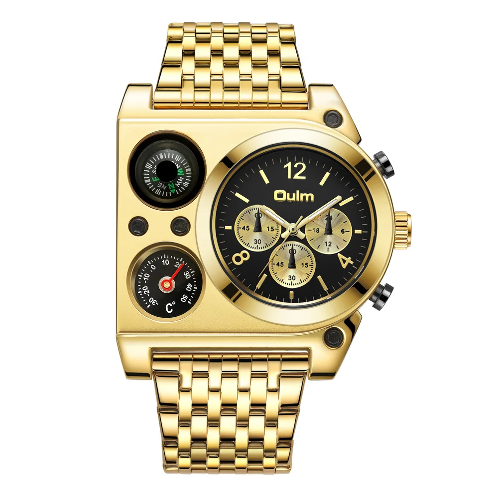 OULM Compass and Temperature Display Quartz Men's Wristwatch - Image 5