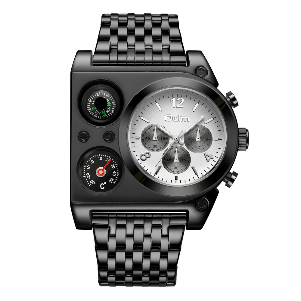 OULM Compass and Temperature Display Quartz Men's Wristwatch - Image 6