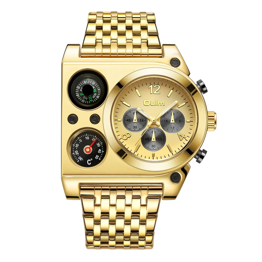 OULM Compass and Temperature Display Quartz Men's Wristwatch - Image 7