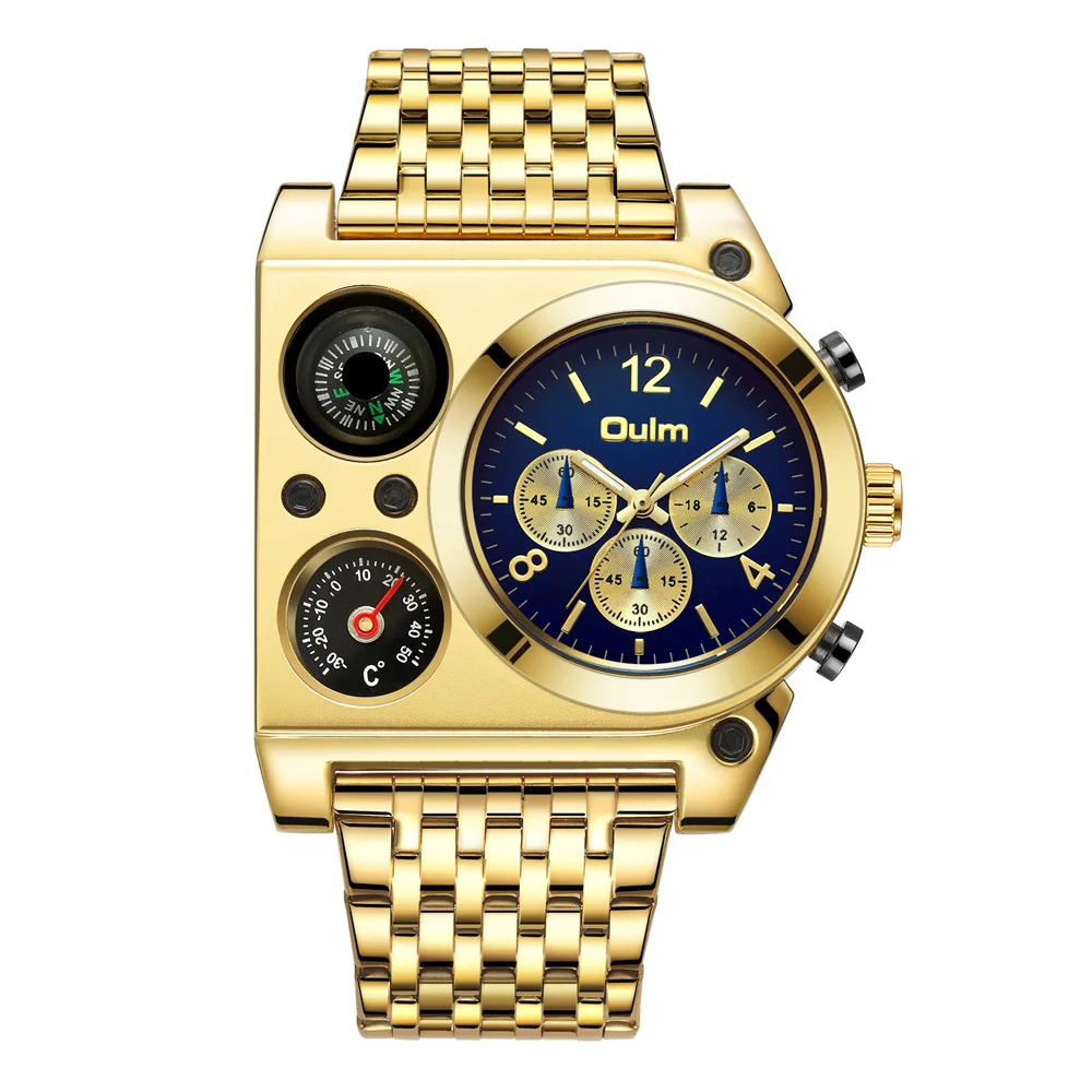 OULM Compass and Temperature Display Quartz Men's Wristwatch - Image 8