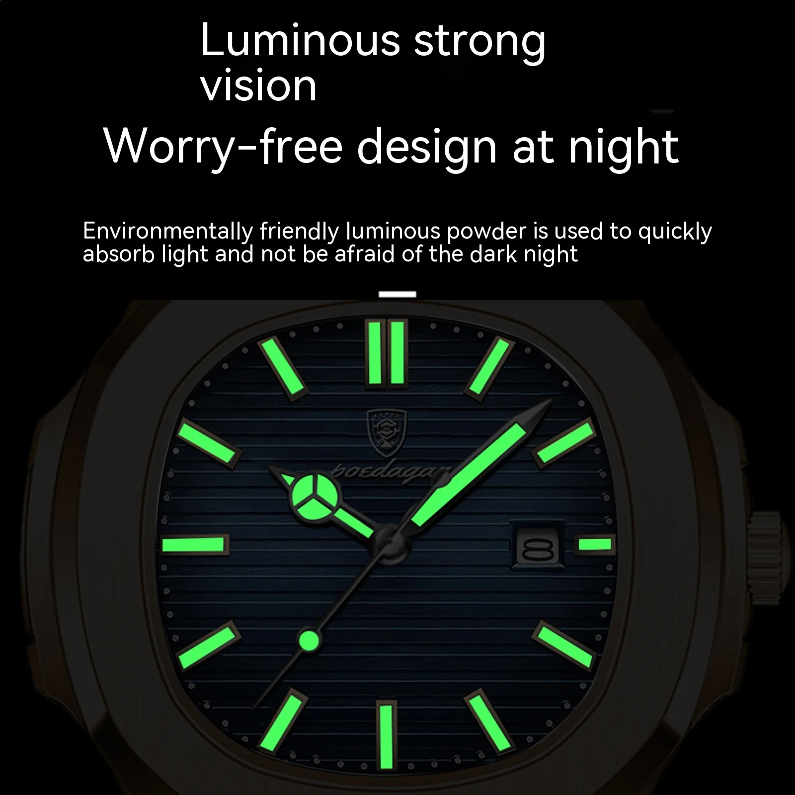 Poedagar 613 Luxury Stainless Steel Quartz Watch for Men - Image 4