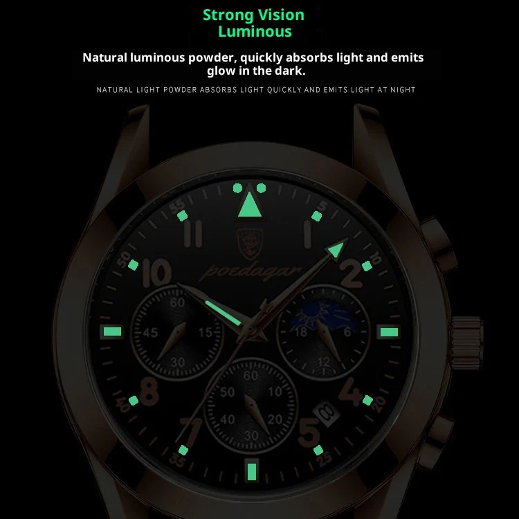 Poedagar 816 Tech Quartz Watch For Men - Image 2