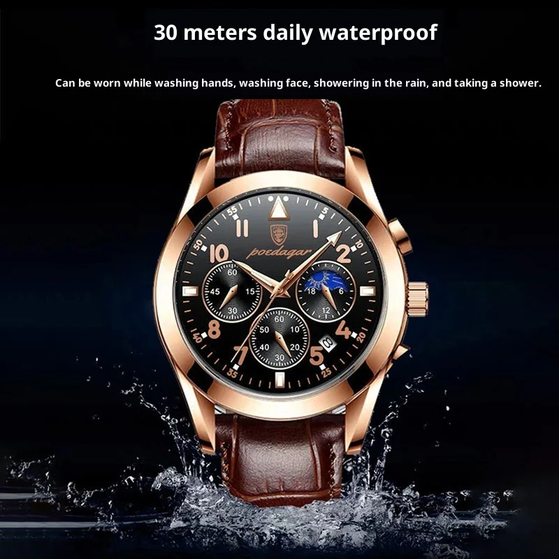 Poedagar 816 Tech Quartz Watch For Men - Image 4