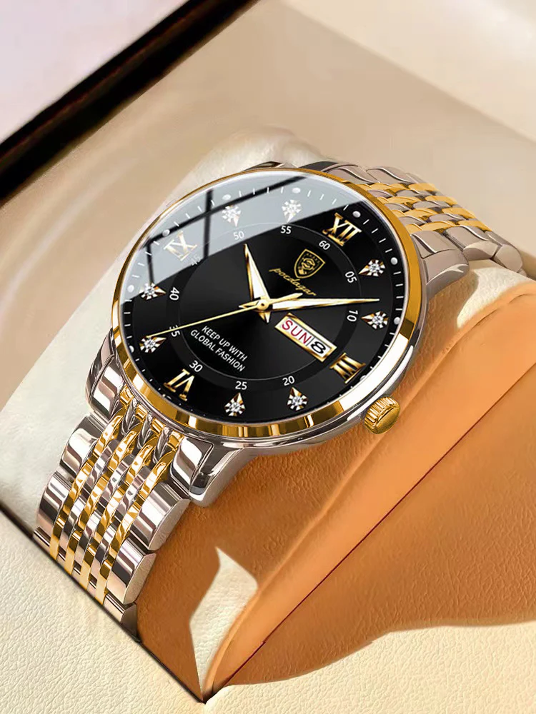 Poedagar 836  Luminous Korean Fashion Quartz watch for Men - Image 2