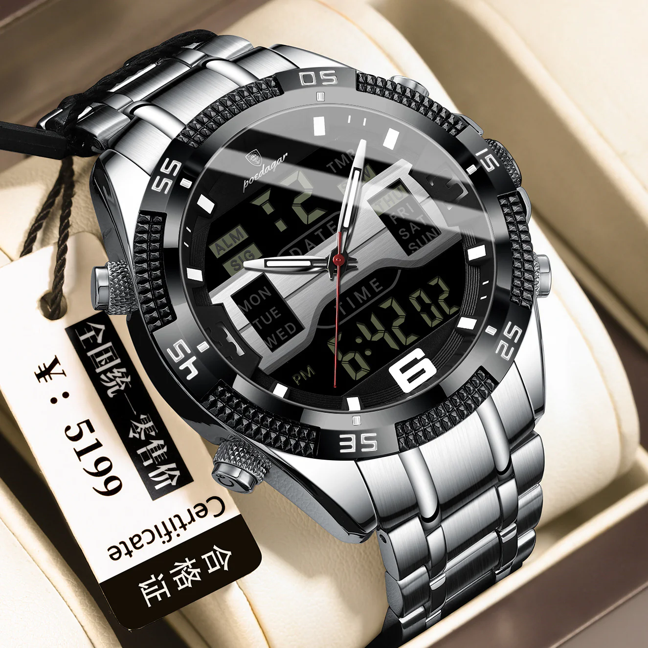 Poedagar E103 Multifunctional Sports watch for Men - Image 12