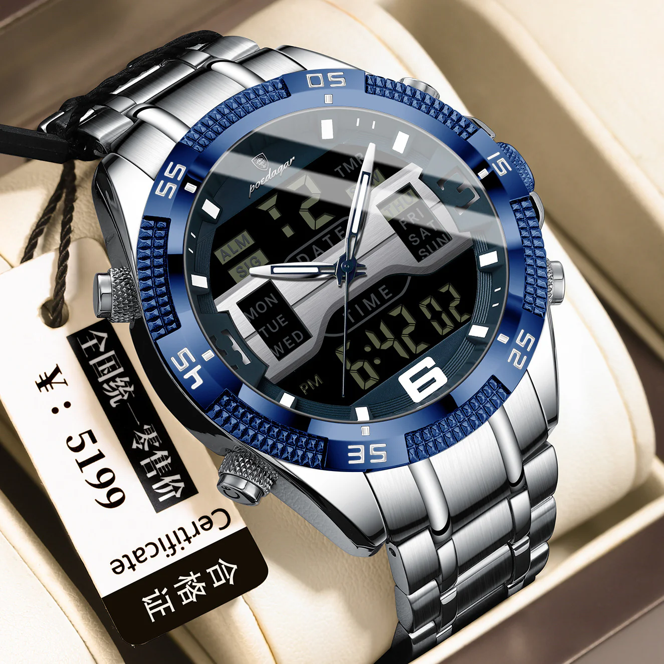 Poedagar E103 Multifunctional Sports watch for Men - Image 13