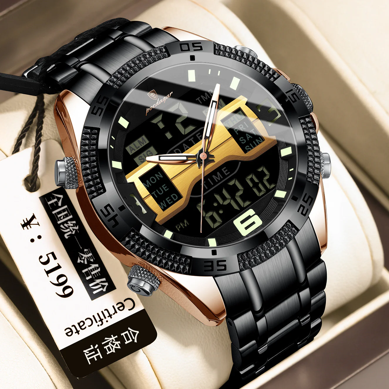 Poedagar E103 Multifunctional Sports watch for Men - Image 3