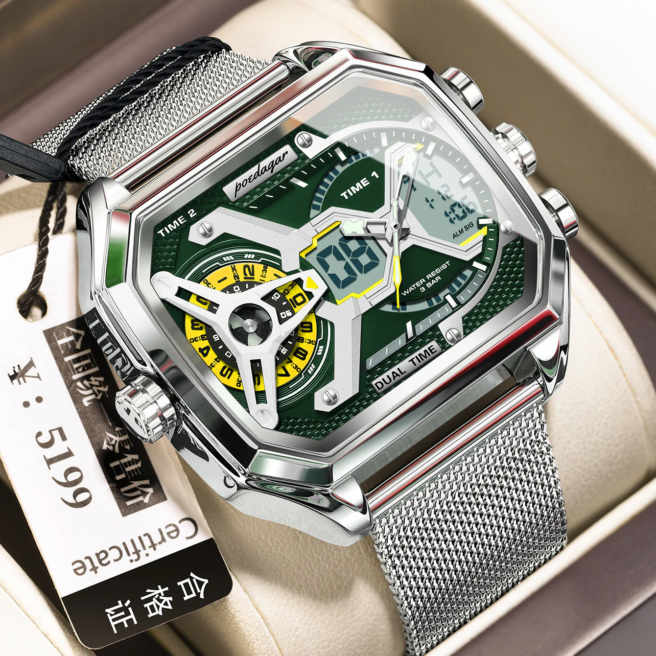 Poedagar EUE106 Multifunctional Waterproof Luminous watch for men - Image 10