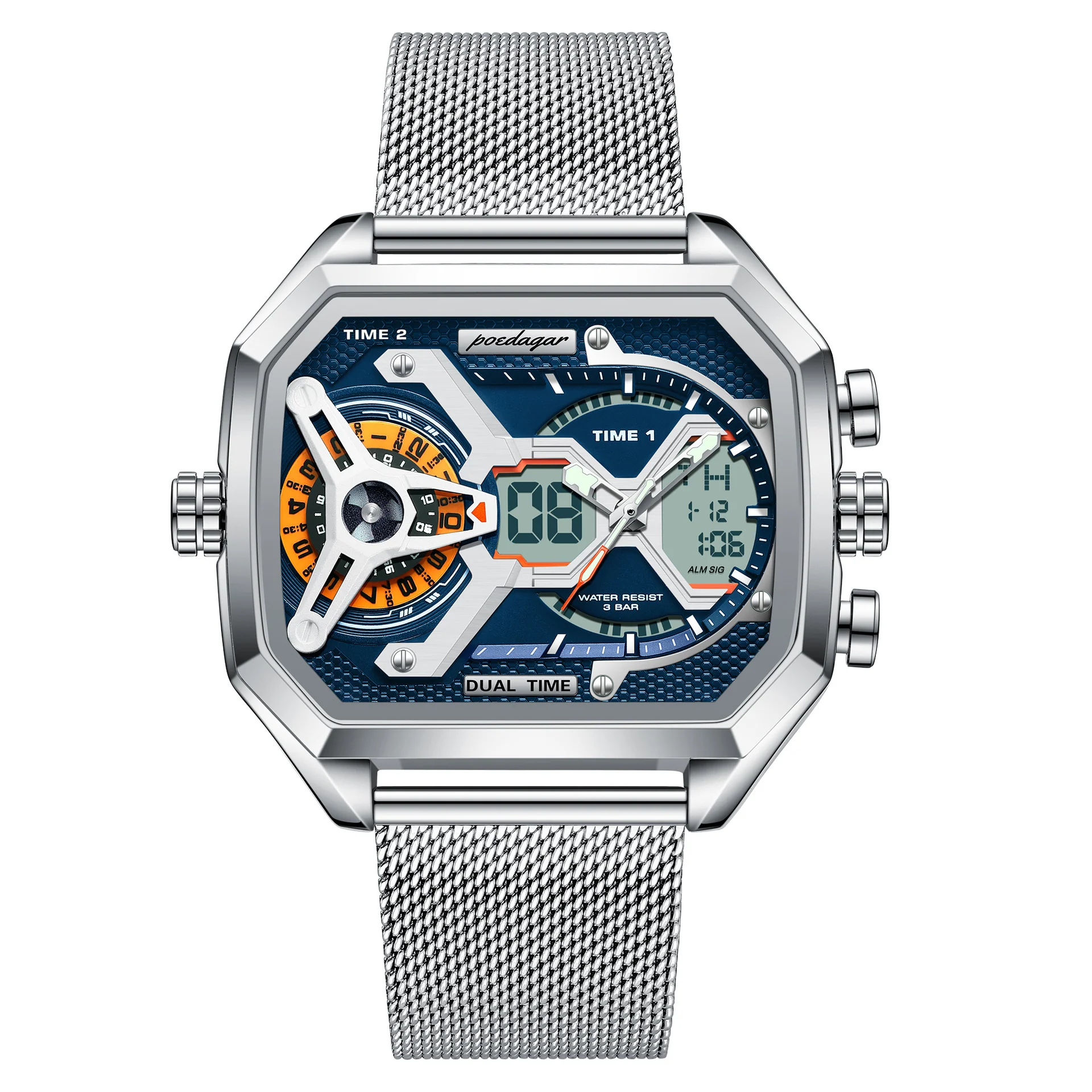 Poedagar EUE106 Multifunctional Waterproof Luminous watch for men - Image 2