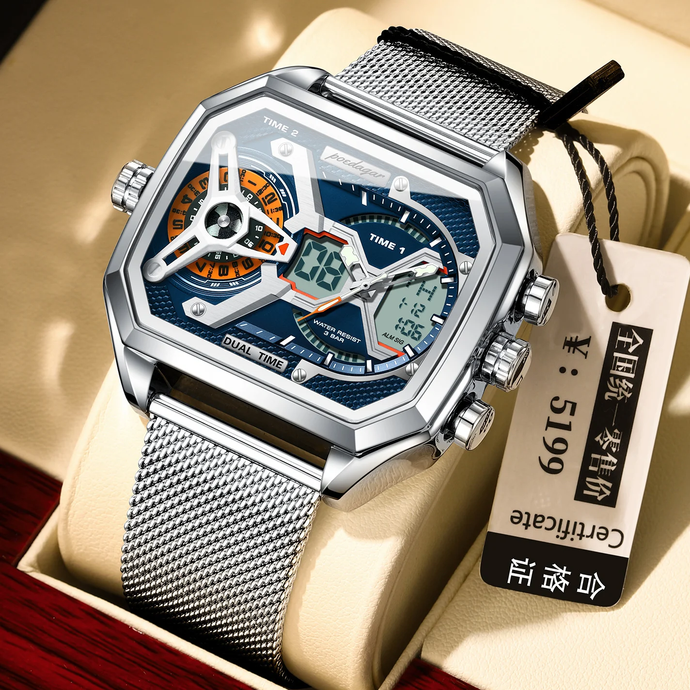 Poedagar EUE106 Multifunctional Waterproof Luminous watch for men - Image 5