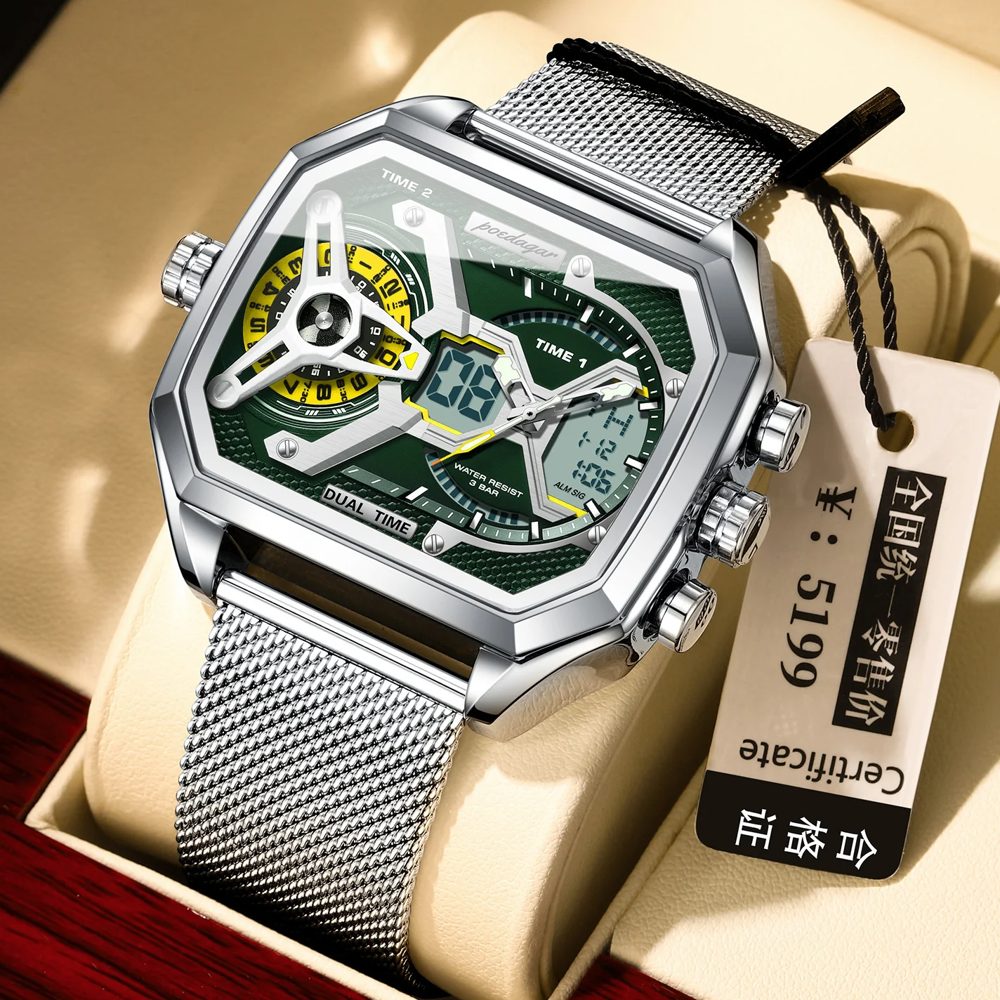 Poedagar EUE106 Multifunctional Waterproof Luminous watch for men - Image 6