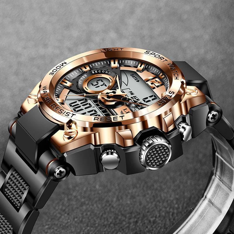 Lige 8922 Analog Digital Quartz Watch Waterproof Watch For Men - Image 4