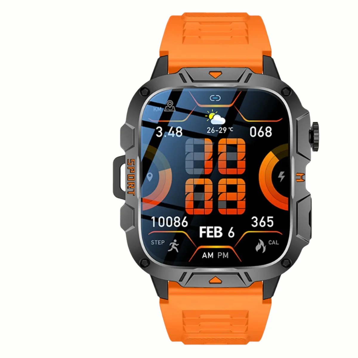 QX12 Square Large Screen Multi-function Sports Running Heart Rate Smart Watch - Image 11