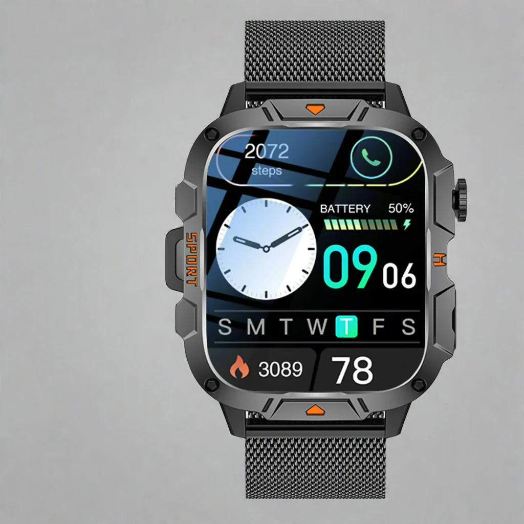 QX12 Square Large Screen Multi-function Sports Running Heart Rate Smart Watch - Image 7