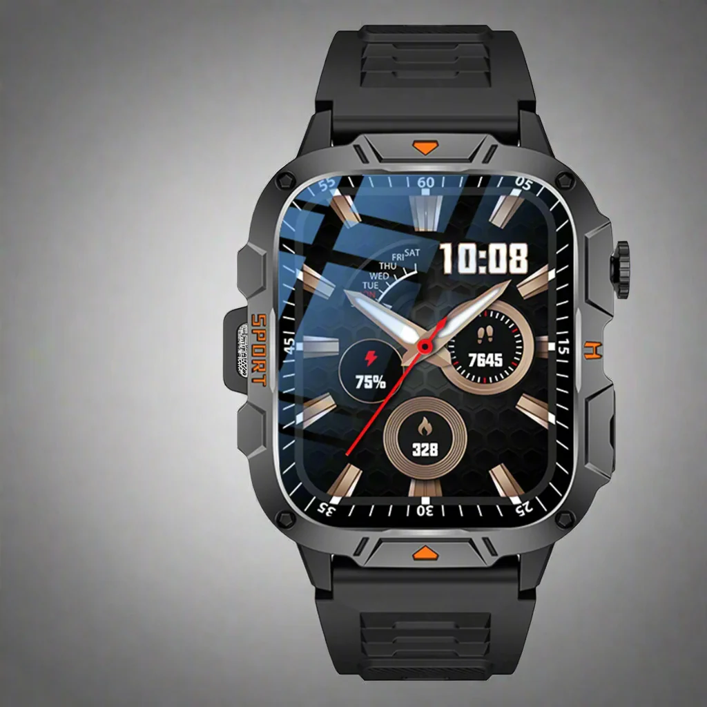 QX12 Square Large Screen Multi-function Sports Running Heart Rate Smart Watch - Image 8