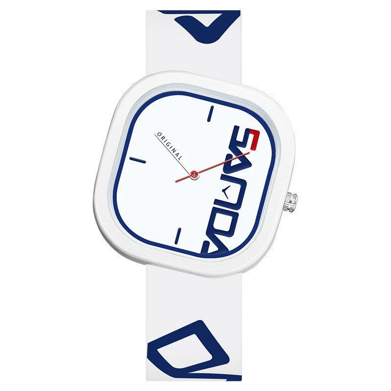 Sanda Silicone Square Fashion Trend Waterproof Watch - Image 4