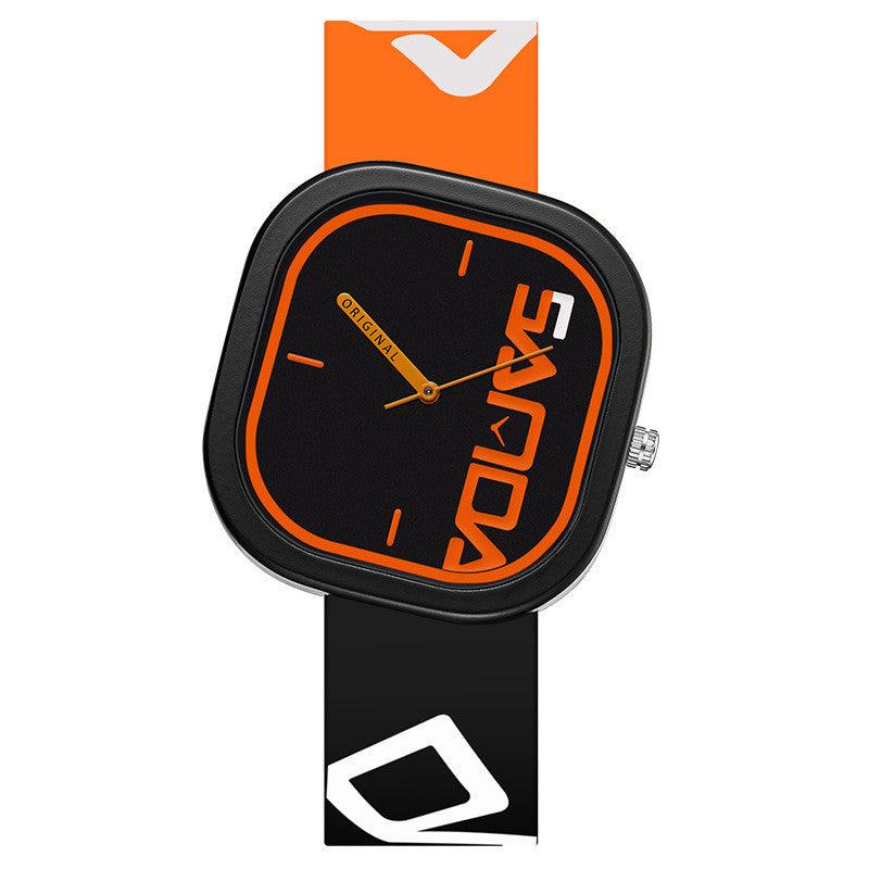 Sanda Silicone Square Fashion Trend Waterproof Watch - Image 6