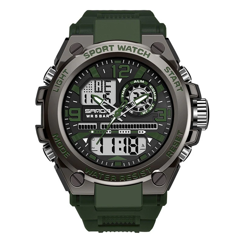 Sanda Trendy analog Digital Waterproof Watch For Men 739 - Image 4