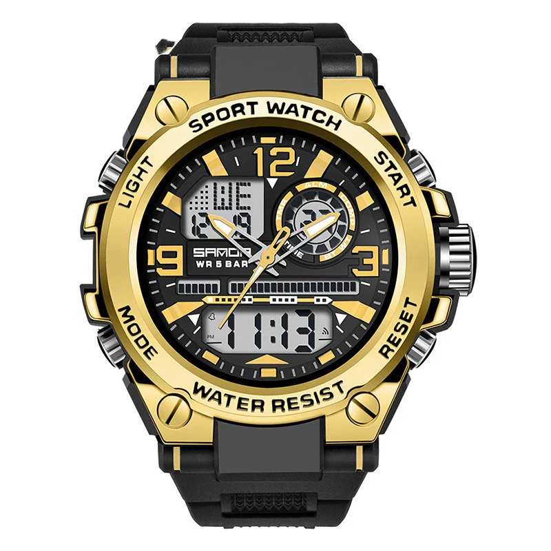 Sanda Trendy analog Digital Waterproof Watch For Men 739 - Image 6