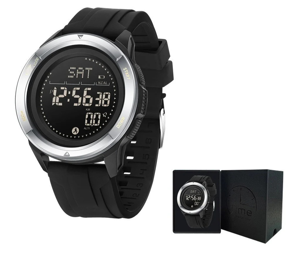 Sanda 2197 Compass Step Counter Digital Watch For Men - Image 3