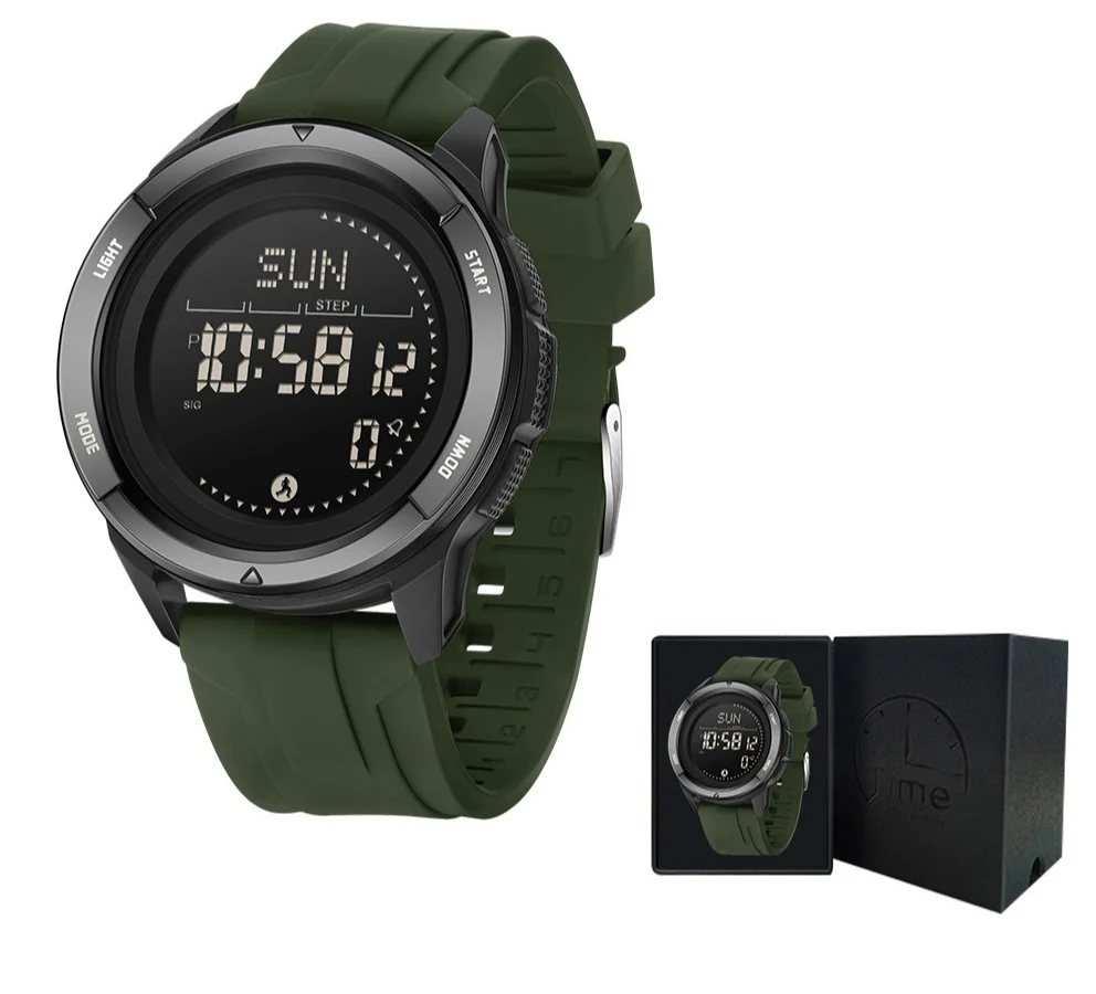 Sanda 2197 Compass Step Counter Digital Watch For Men - Image 7