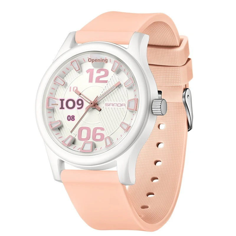 Sanda 3252 Waterproof Silicone Strap Quartz Watch For Teenagers Boys and Girls - Image 4