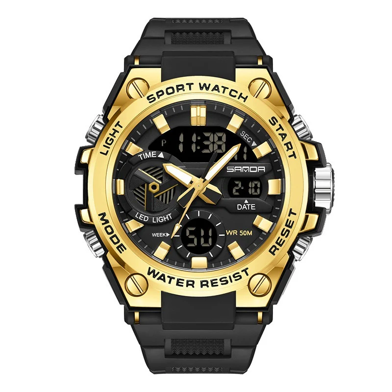 Sanda 3313 Multifunctional Outdoor Luminous Waterproof Watch For Men - Image 10