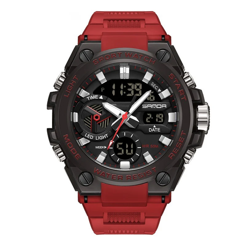 Sanda 3313 Multifunctional Outdoor Luminous Waterproof Watch For Men - Image 11