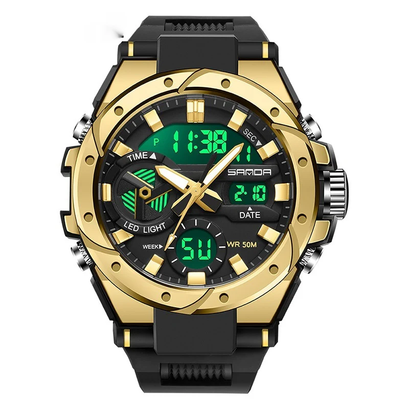 Sanda 3313 Multifunctional Outdoor Luminous Waterproof Watch For Men - Image 19