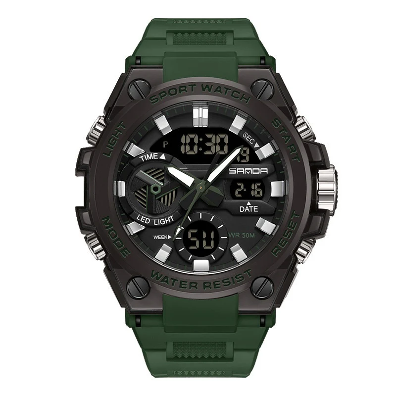 Sanda 3313 Multifunctional Outdoor Luminous Waterproof Watch For Men - Image 6
