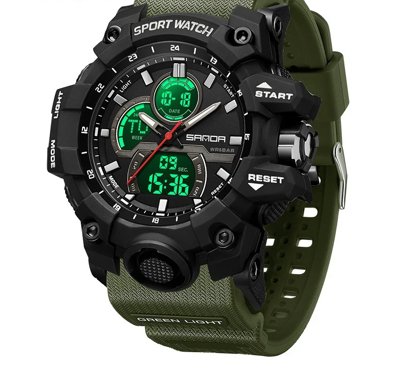 Sanda 6198 Sports Waterproof Electronic Watch for Men - Image 6