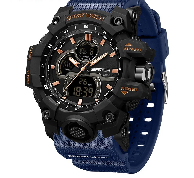 Sanda 6198 Sports Waterproof Electronic Watch for Men - Image 7