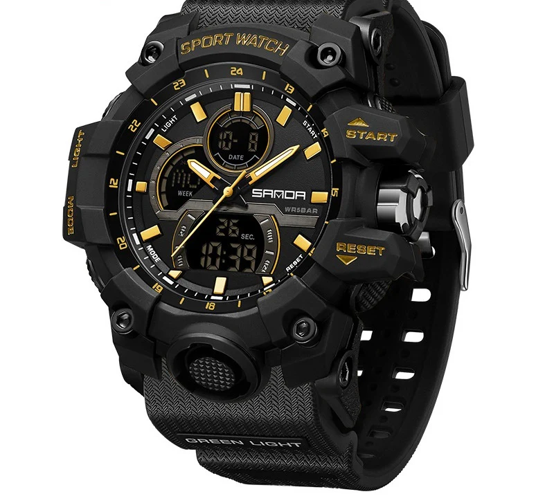 Sanda 6198 Sports Waterproof Electronic Watch for Men - Image 8