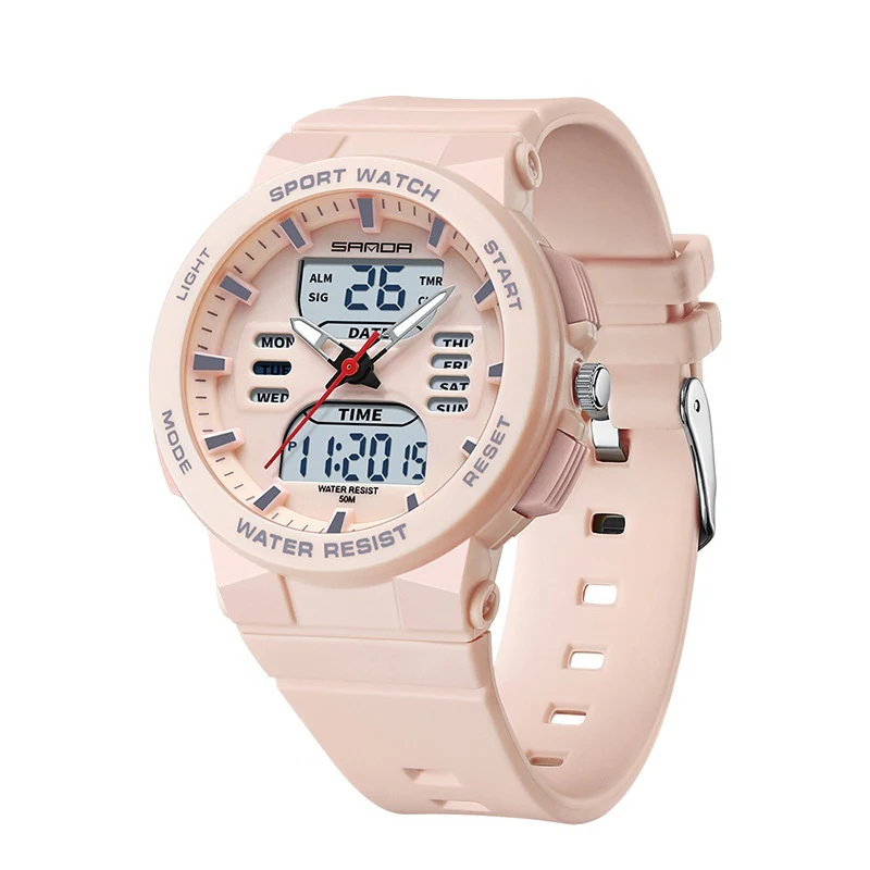 SANDA Analog Digital multi functional sport watch for students 6185 - Image 8
