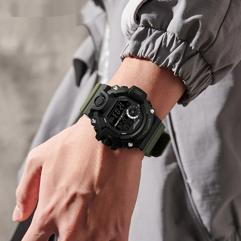 Sanda Digital waterproof watch for Teens