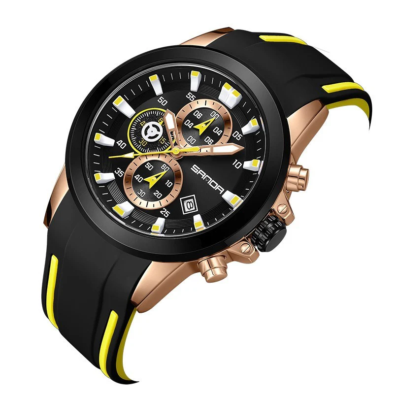 Sanda Fashion Calendar Business Quartz 5503 Watch For Men - Image 2