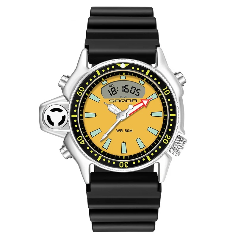 Sanda Sports Multifunctional Outdoor Waterproof Large Dial Watch for men 3008 & 3009 - Image 7