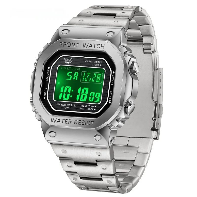 Sanda Steel Digital sport watch for Men 2162 - Image 4