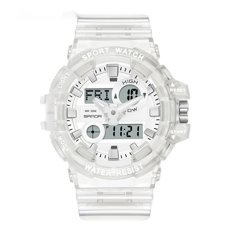 Sanda Trendy Sports Watch Waterproof Large Dial Luminous Unisex watch - Image 13